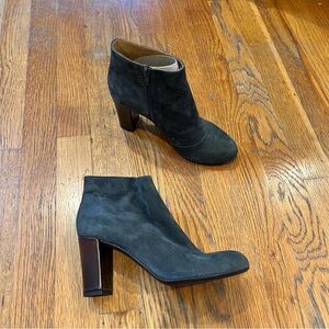 NWOB- COCOLICO gray suede birkin ankle bootie - Size US 7